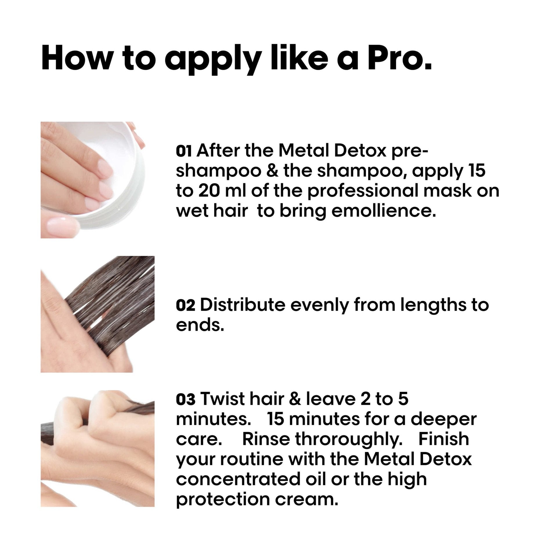 Resultados Metal Detox Masque L'Oréal Professionnel cabello protegido y brillante