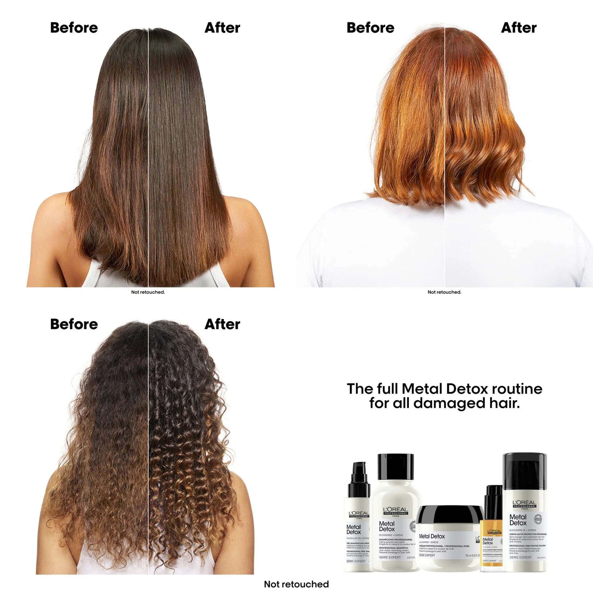 L'Oréal Professionnel Metal Detox Shampoo 300ml vista lateral del envase