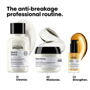 L'Oréal Professionnel Metal Detox Shampoo modo de uso y aplicación en cabello húmedo