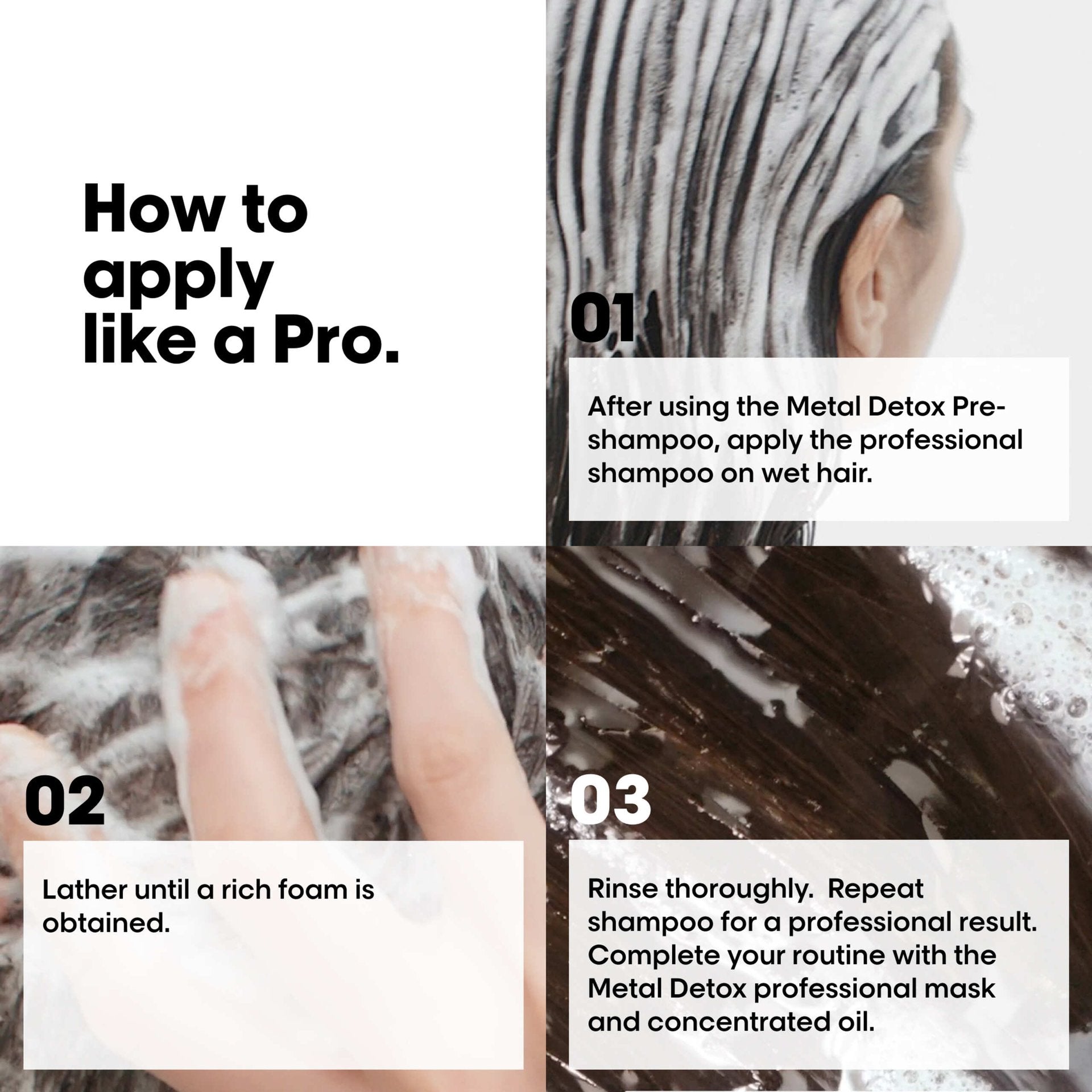 Resultados Metal Detox Shampoo L'Oréal Professionnel cabello protegido contra metales