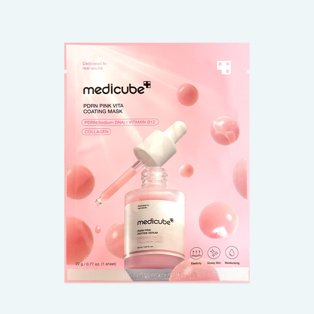 MEDICUBE PDRN Pink Vita Coating Mask | K-Beauty Skincare | Panamá | NAZ Beauty