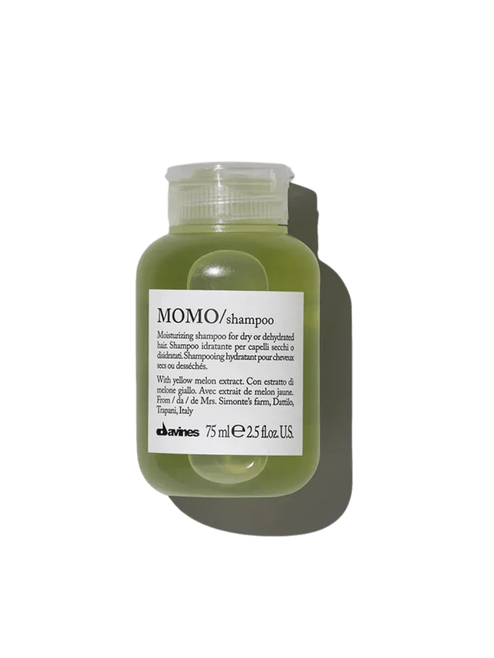 DAVINES Momo Shampoo 75ml y 250ml – Limpieza suave que repone la hidratación desde el lavado | NAZ Beauty Panamá