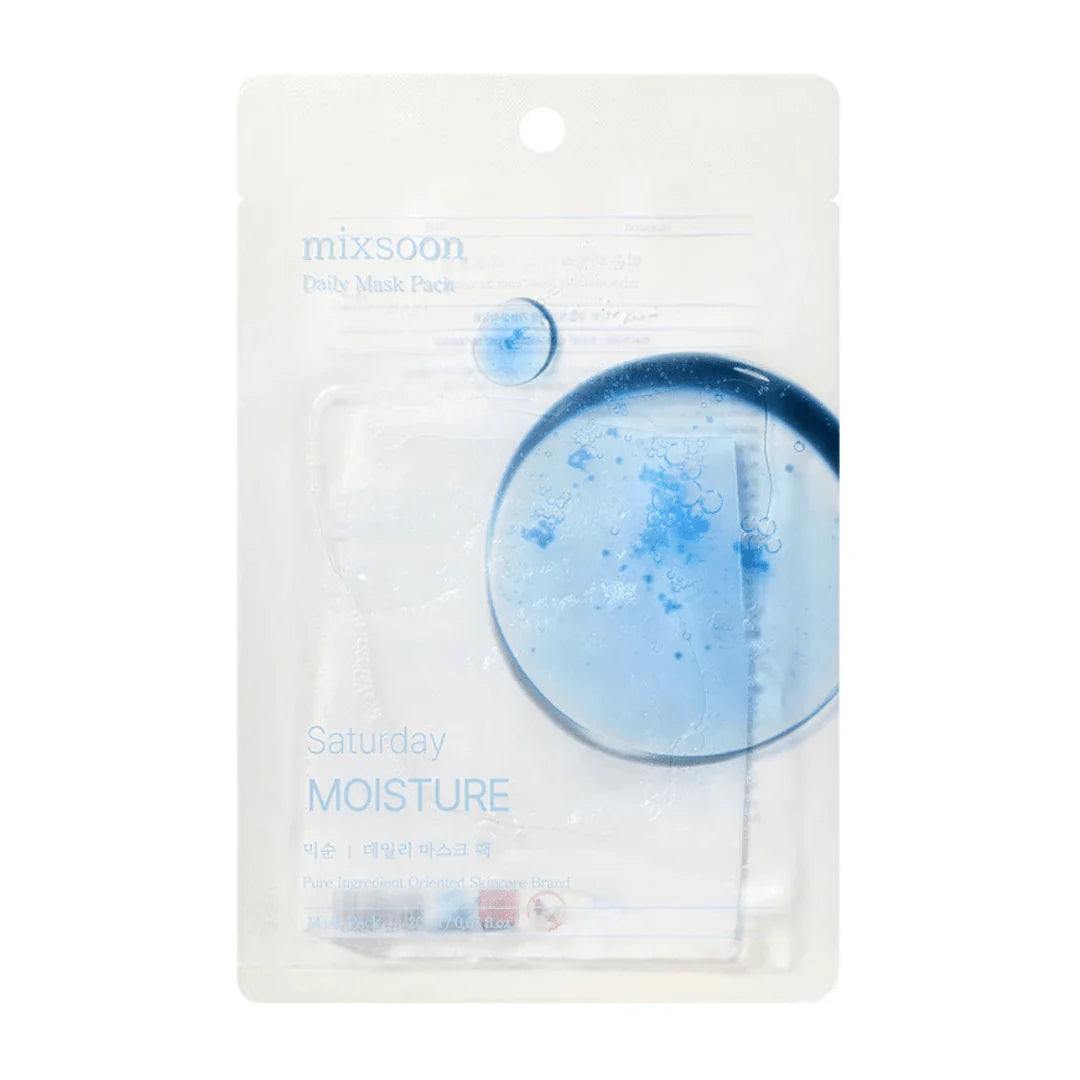 MIXSOON Moisture Mask – Mascarilla de Tela Hidratante Intensiva con Ácido Hialurónico | K-Beauty Skincare