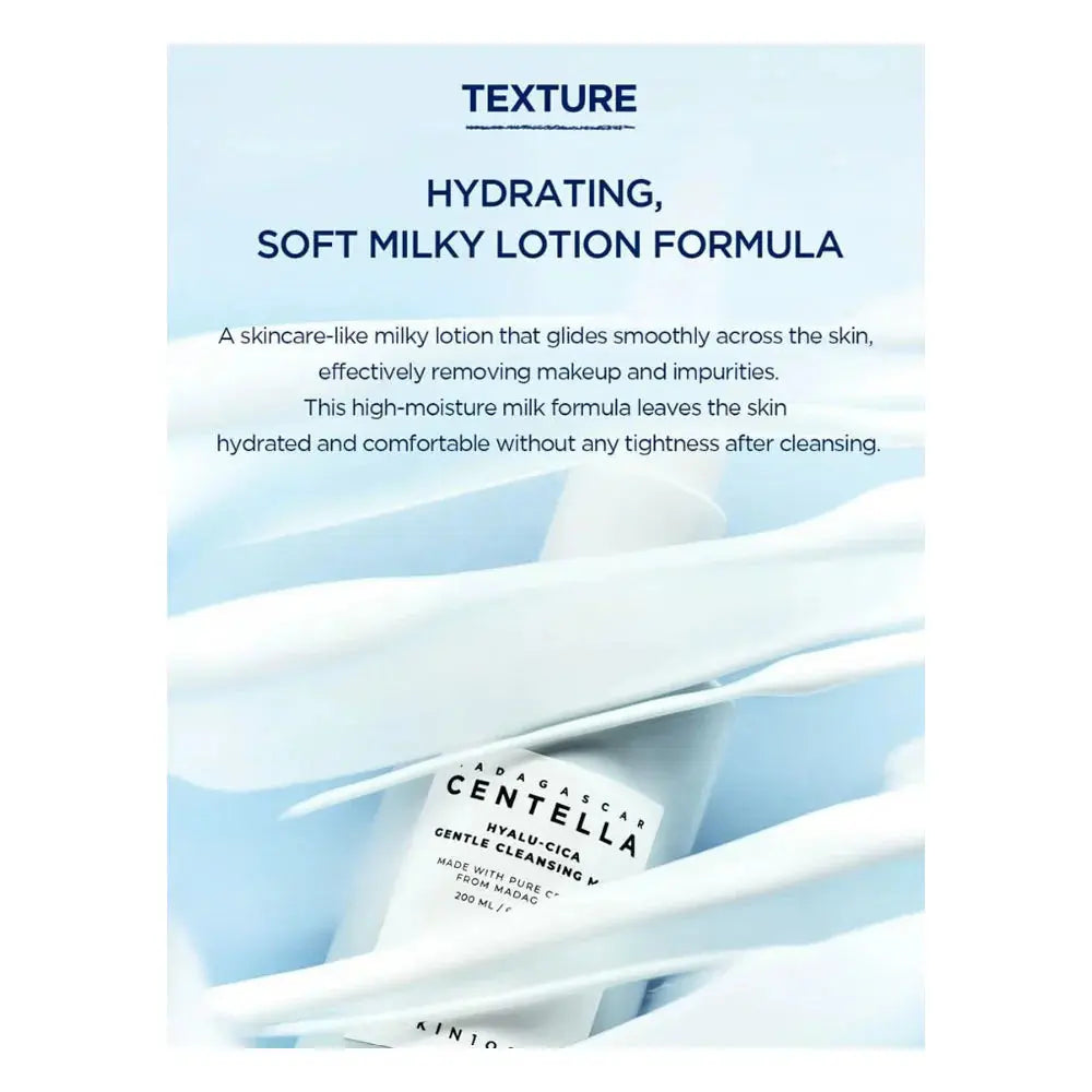 SKIN1004 Madagascar Centella Hyalu-Cica Gentle Cleansing Milk NAZ Beauty Shop Panama