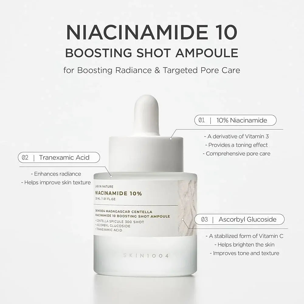SKIN1004 Madagascar Centella Niacinamide 10 Boosting Shot Ampoule NAZ Beauty Shop Panama