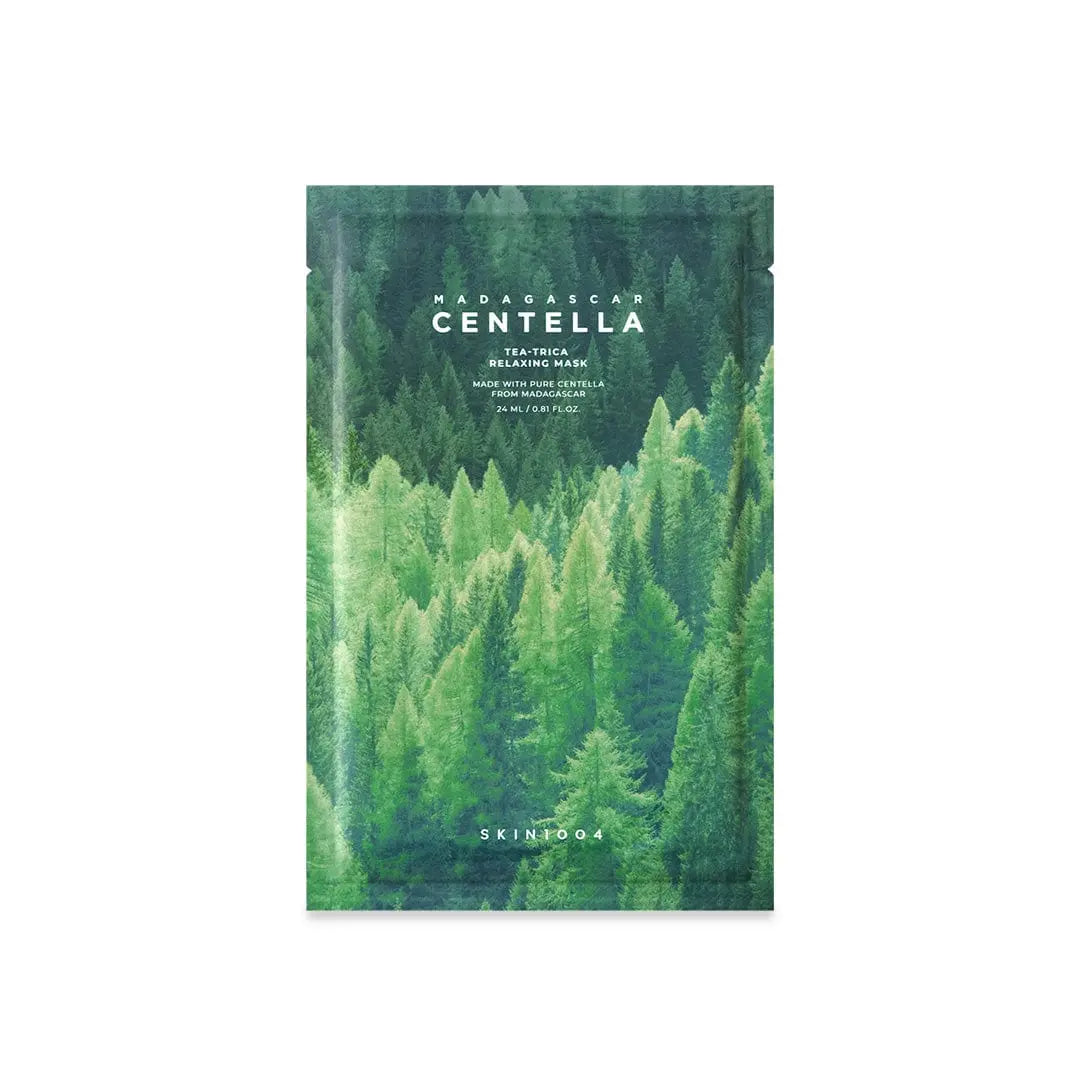 SKIN1004 Tea-Trica Relaxing Mask mascarilla calmante coreana con tea tree para piel con acné NAZ Beauty Shop Panama