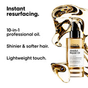 L'Oréal Professionnel Absolut Repair Gold Oil 10 in 1 aplicación en cabello