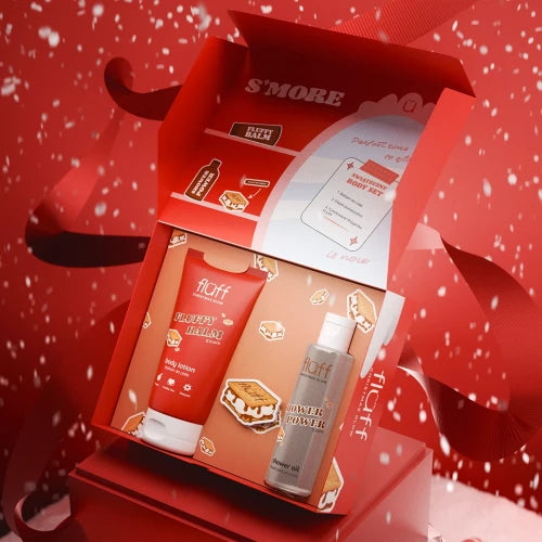 FLUFF S'Mores Body Care Set – Set de Cuidado Corporal Edición Navideña | Bath & Bodycare