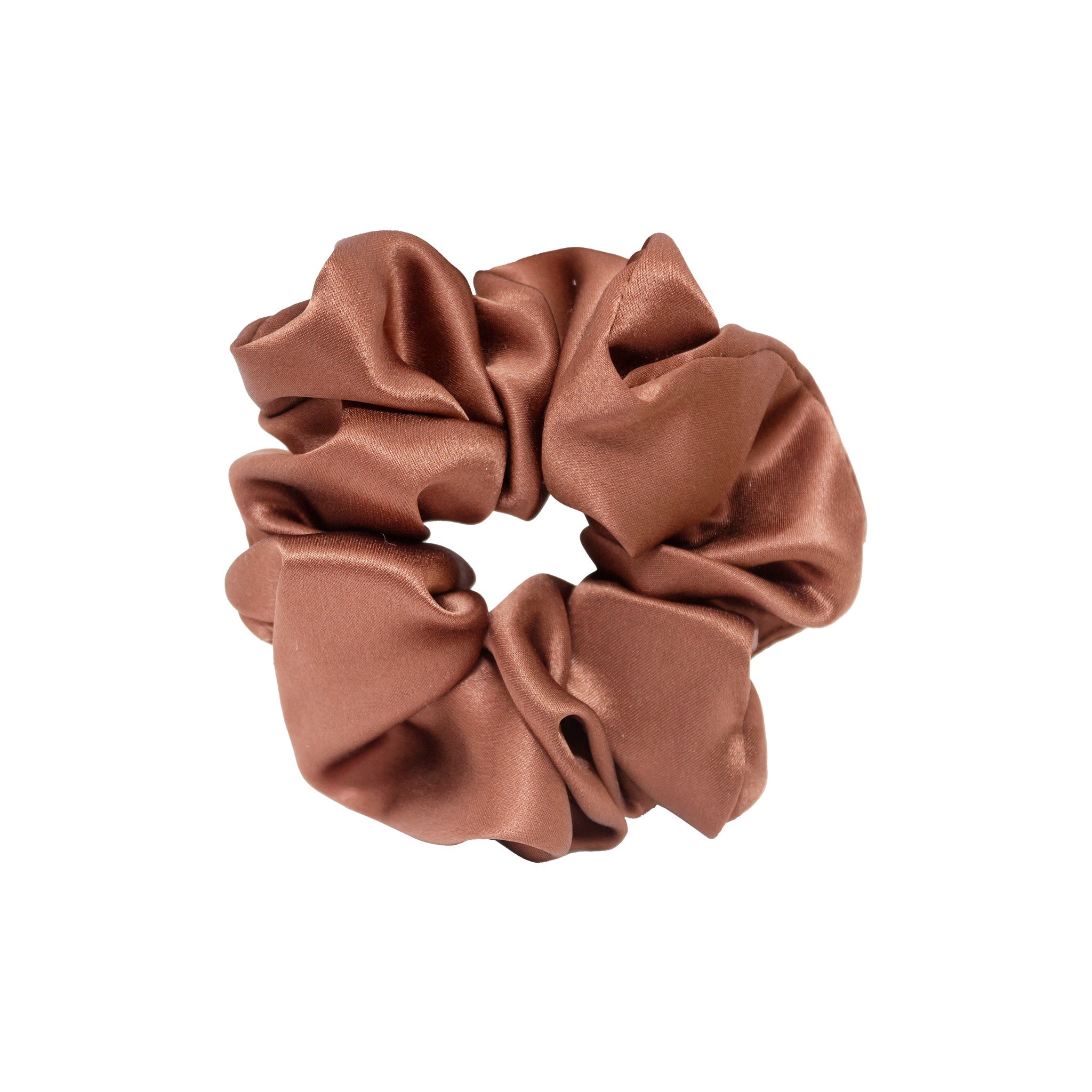 EMI JAY Sweet Dreams Silk Scrunchie Cinnamon – coletero seda 100% charmeuse hecho mano comprar en NAZ Beauty Shop Panama