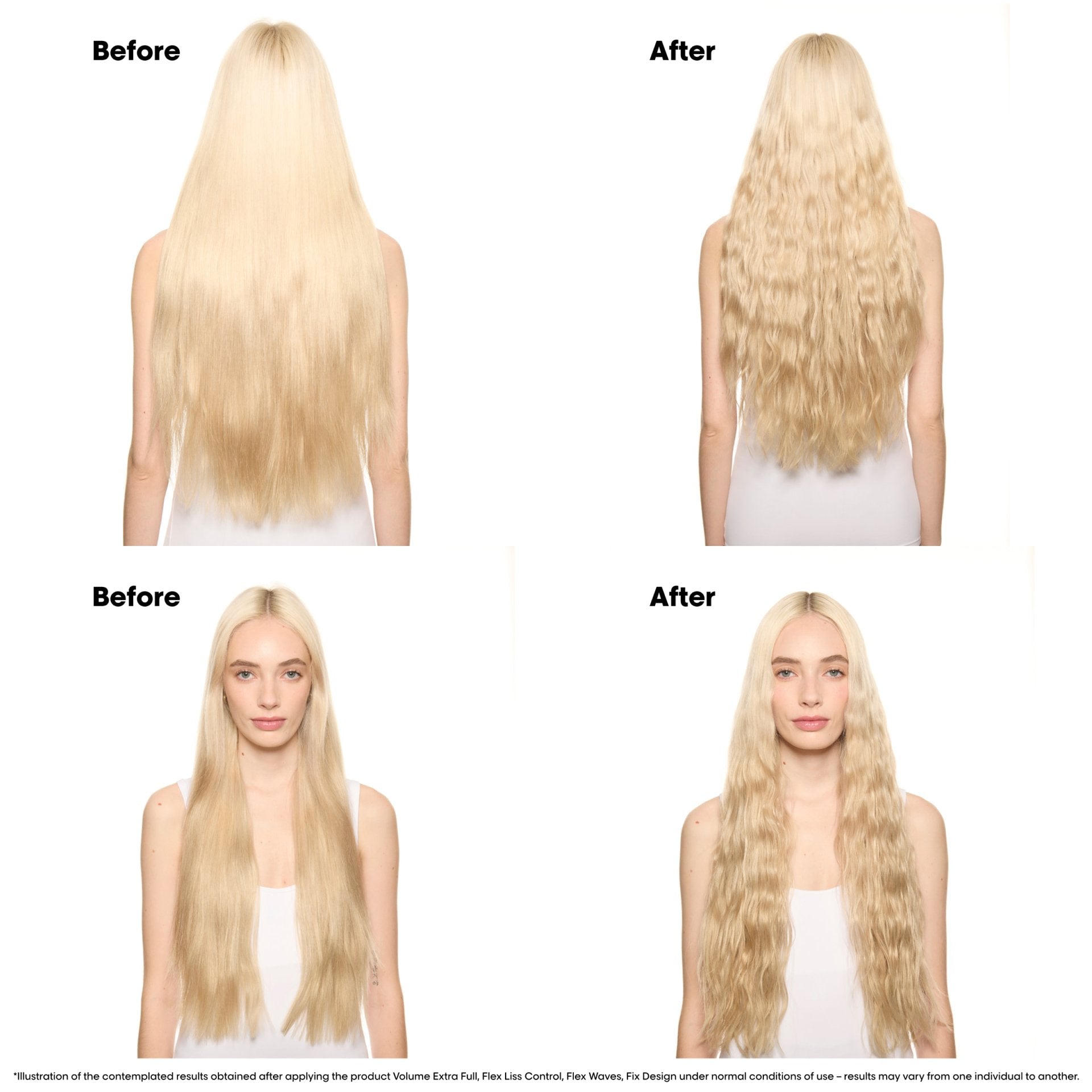 Resultados ondas naturales Beach Waves L'Oréal Professionnel efecto playa