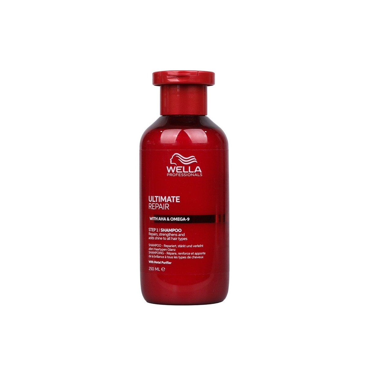 WELLA PROFESSIONALS Ultimate Repair Shampoo 250ml – Champú Reparador con AHA y Omega-9 | Hair Care